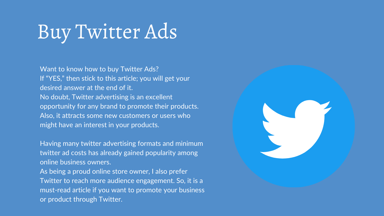 Buy Twitter Ads Accounts